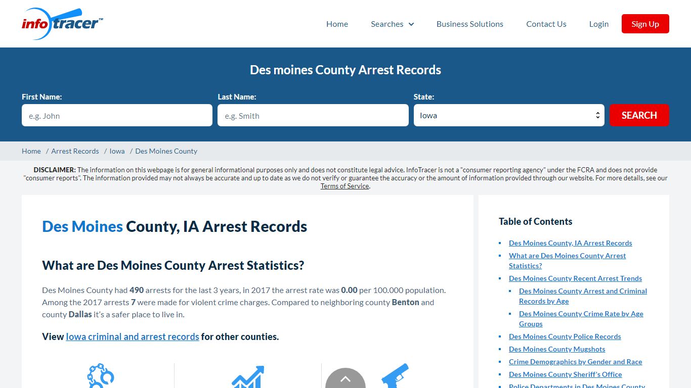 Des Moines County, IA Arrests, Mugshots & Jail Records - InfoTracer